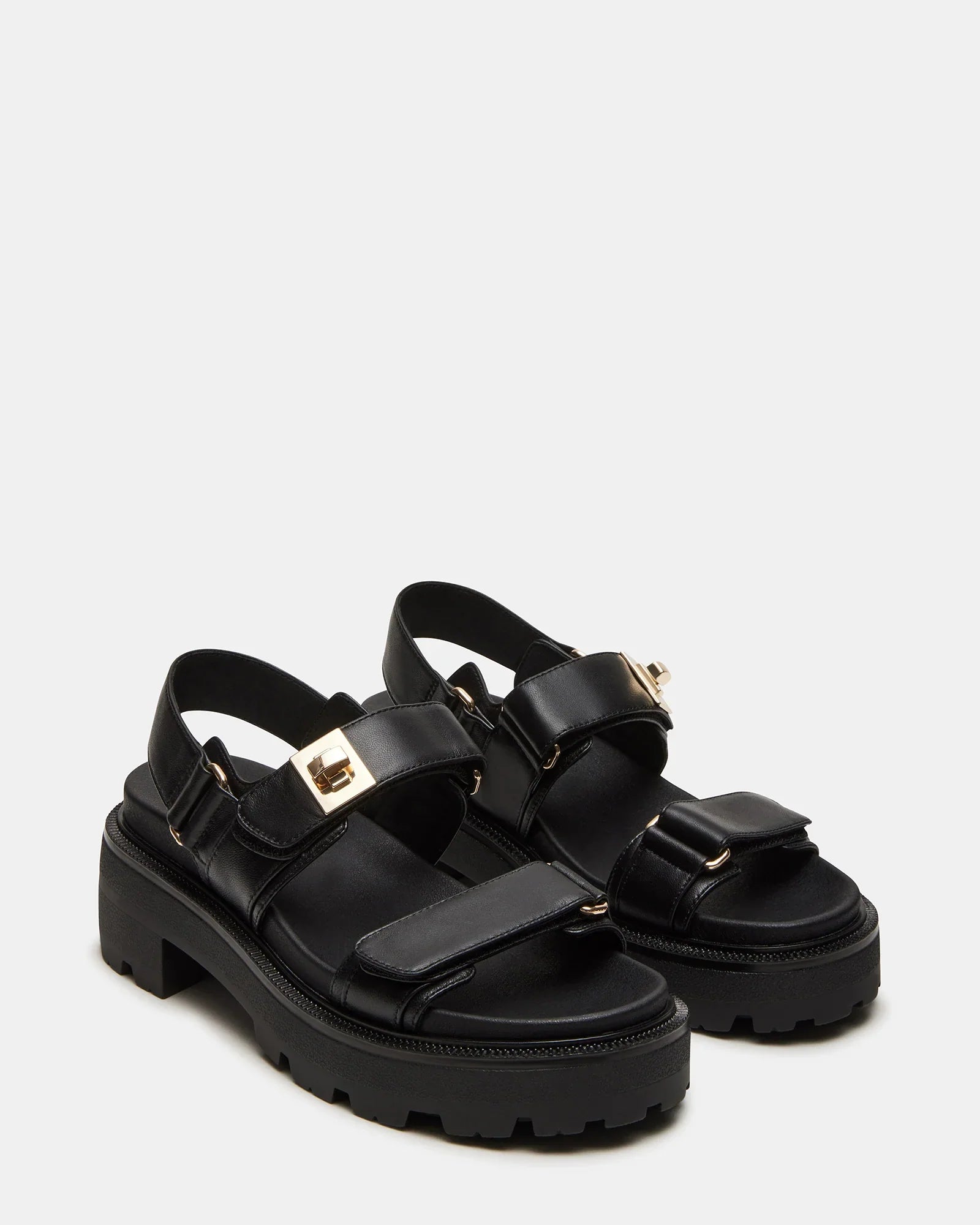 SUPERMONA BLACK LEATHER - Women's Shoes - Steve Madden Canada