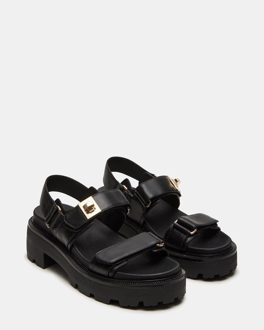 SUPERMONA BLACK LEATHER - Women's Shoes - Steve Madden Canada
