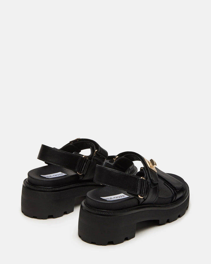 SUPERMONA BLACK LEATHER - Women's Shoes - Steve Madden Canada