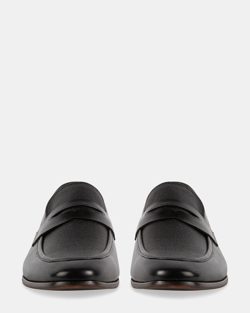 TAVER BLACK LEATHER - Men's Shoes - Steve Madden Canada