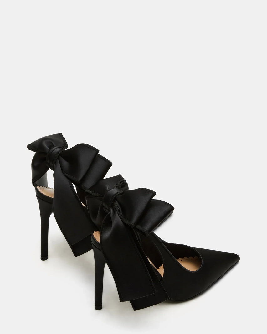 TEACUP BLACK SATIN - Women's Shoes - Steve Madden Canada
