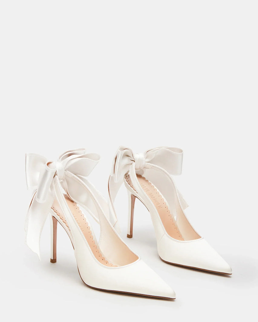 TEACUP WHITE SATIN - Women's Shoes - Steve Madden Canada