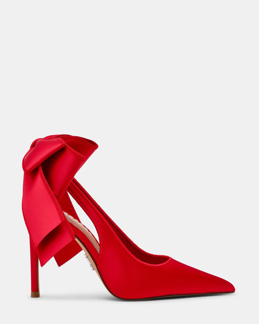 TEACUP RED SATIN - Women's Shoes - Steve Madden Canada