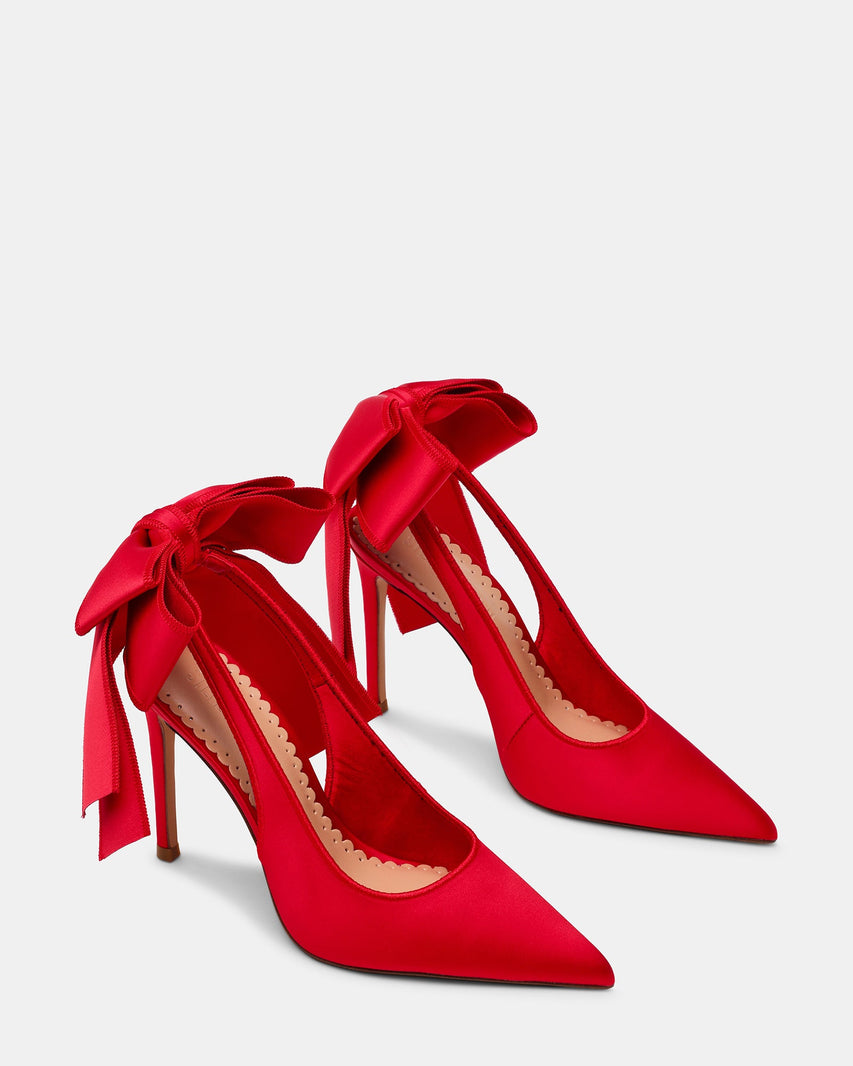 TEACUP RED SATIN - Women's Shoes - Steve Madden Canada