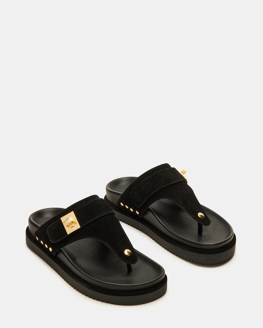 THONA BLACK SUEDE - Women's Shoes - Steve Madden Canada