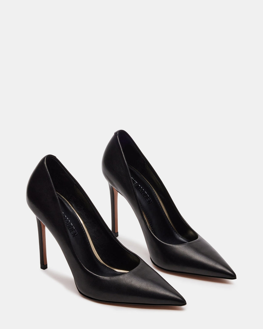 THRIVE BLACK LEATHER - Women's Shoes - Steve Madden Canada