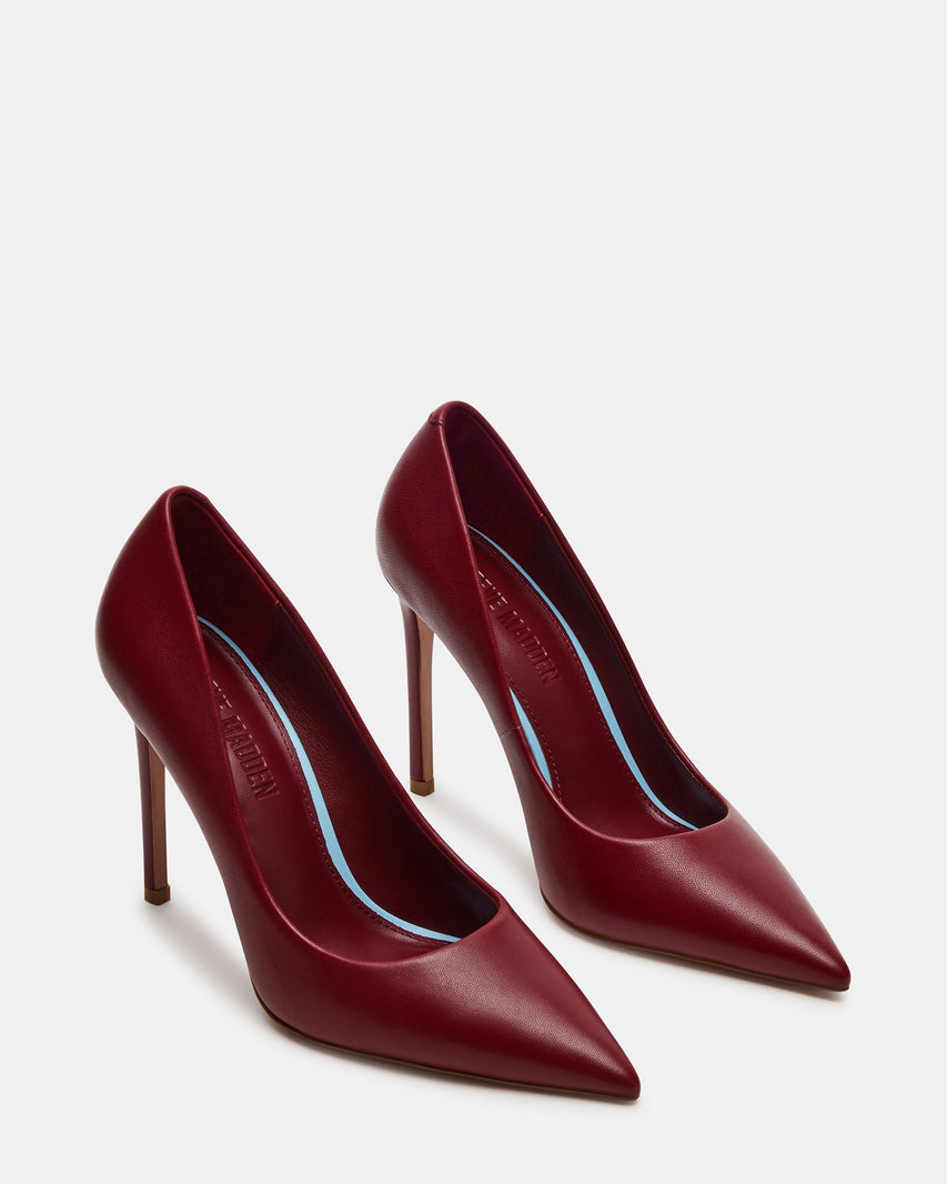 THRIVE BURGUNDY LEATHER - Women's Shoes - Steve Madden Canada