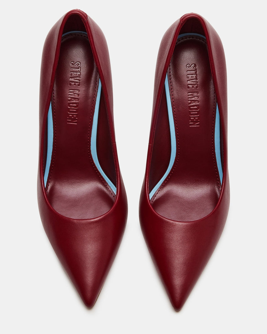 THRIVE BURGUNDY LEATHER - Women's Shoes - Steve Madden Canada