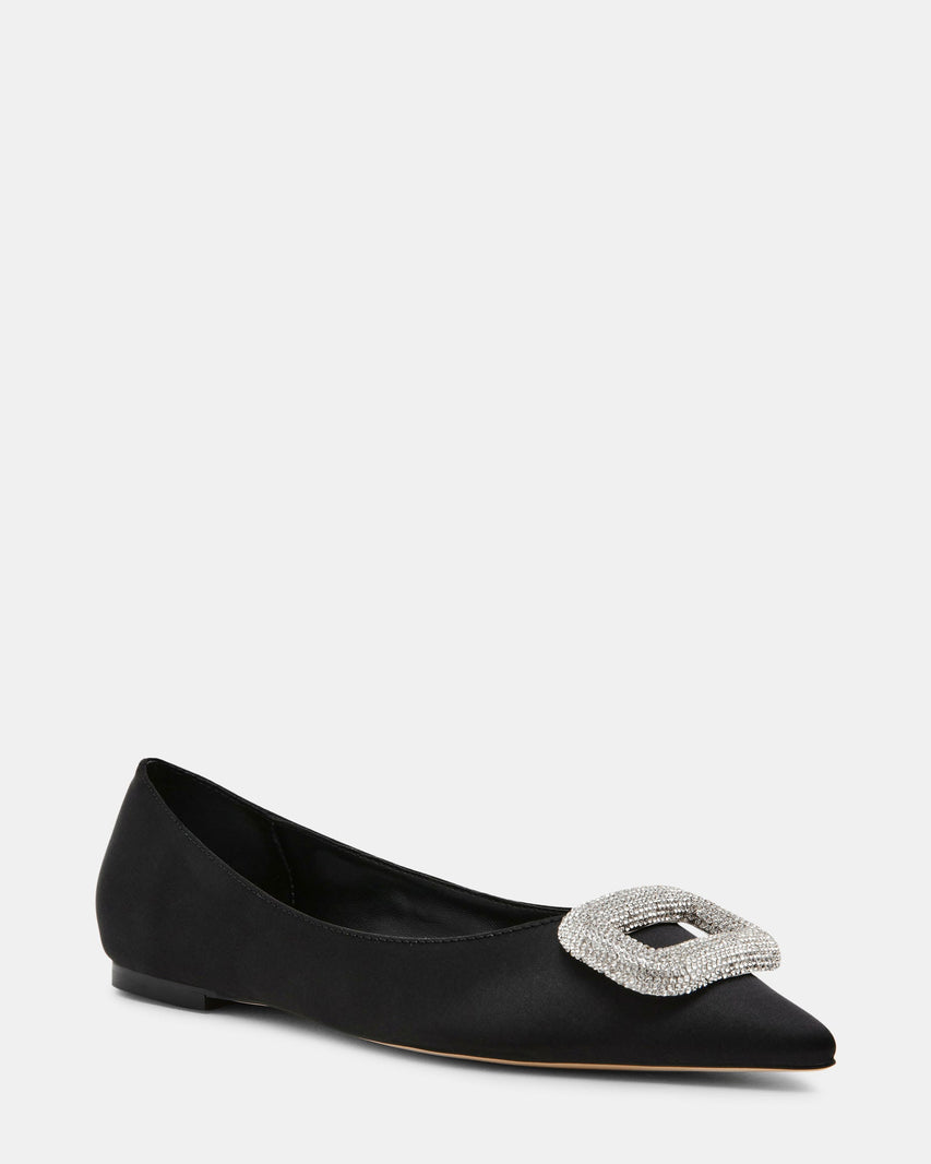 TINK BLACK SATIN - Women's Shoes - Steve Madden Canada