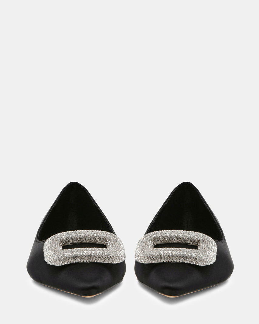 TINK BLACK SATIN - Women's Shoes - Steve Madden Canada