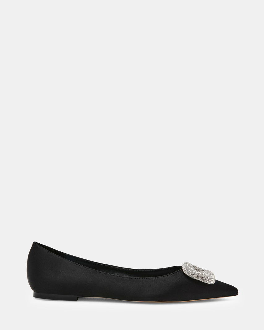 TINK BLACK SATIN - Women's Shoes - Steve Madden Canada