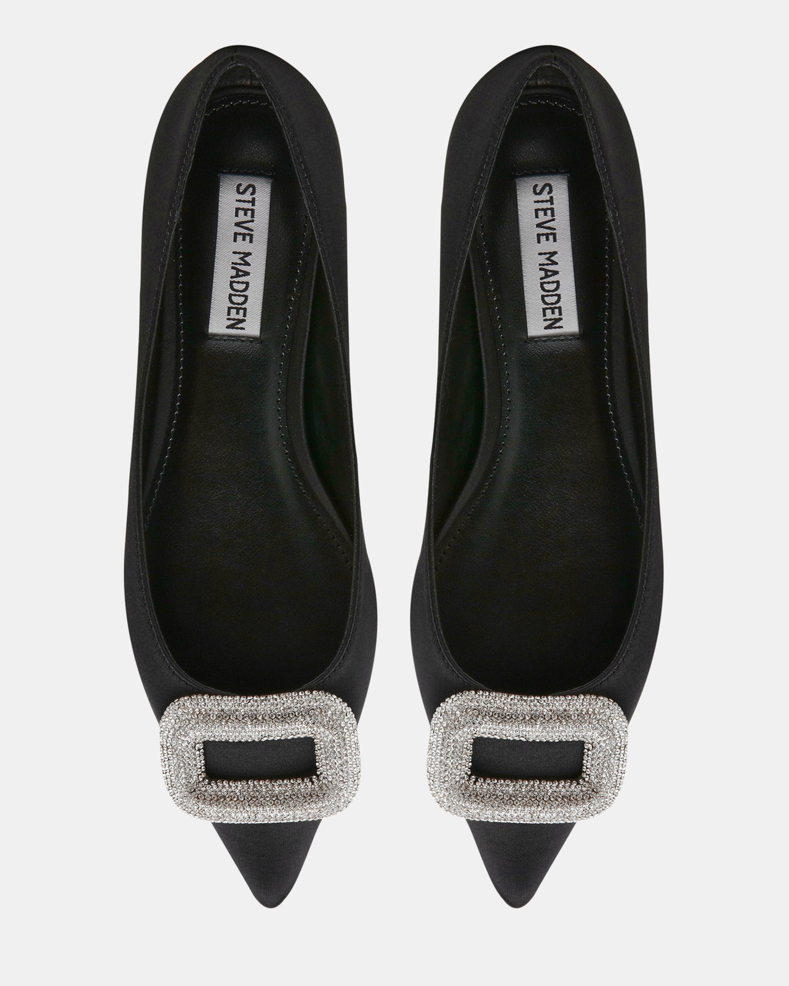 TINK BLACK SATIN - Women's Shoes - Steve Madden Canada