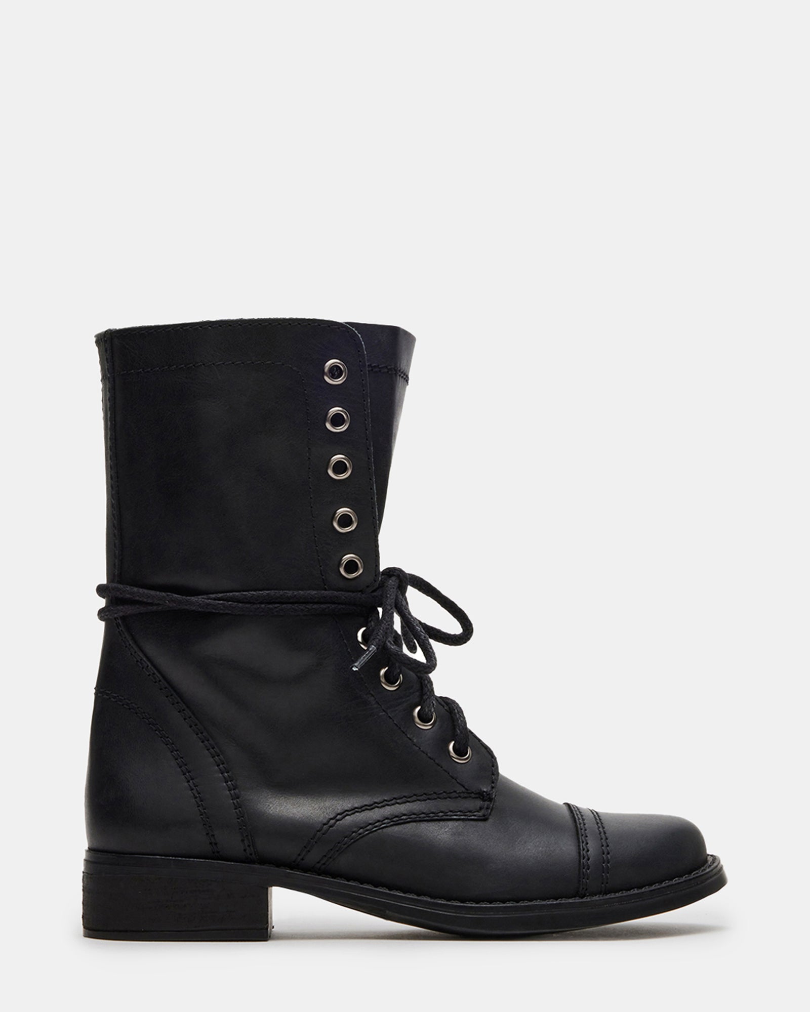 TROOPA3.0 BLACK LEATHER - Women's Shoes - Steve Madden Canada