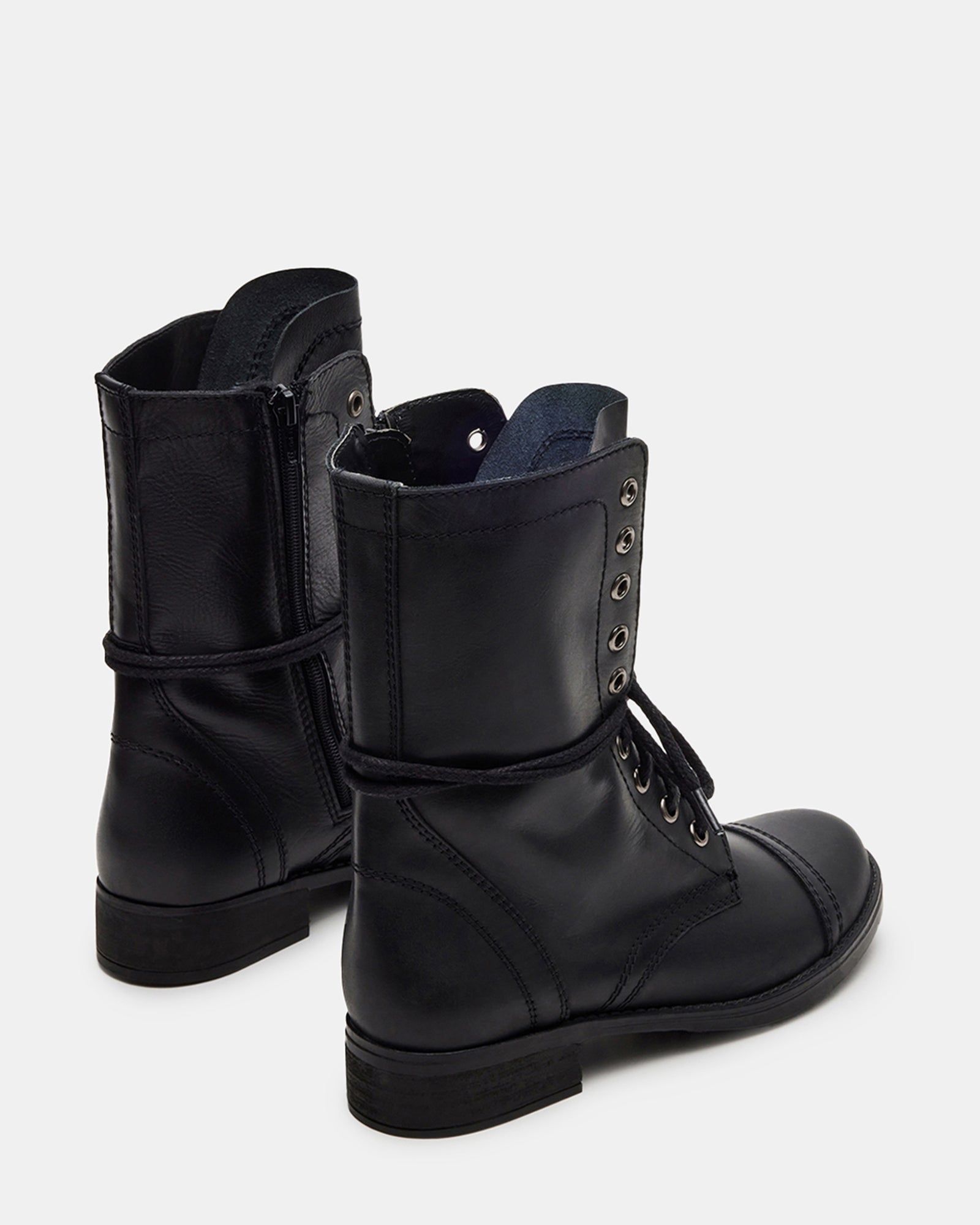 TROOPA3.0 BLACK LEATHER - Women's Shoes - Steve Madden Canada