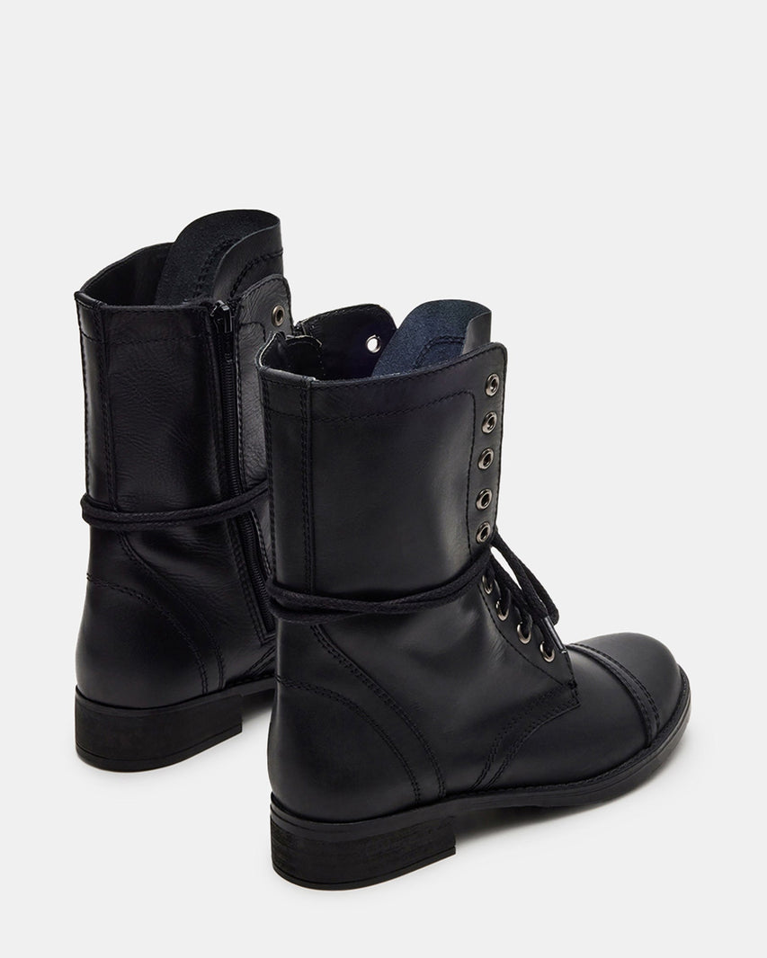 TROOPA3.0 BLACK LEATHER - Women's Shoes - Steve Madden Canada