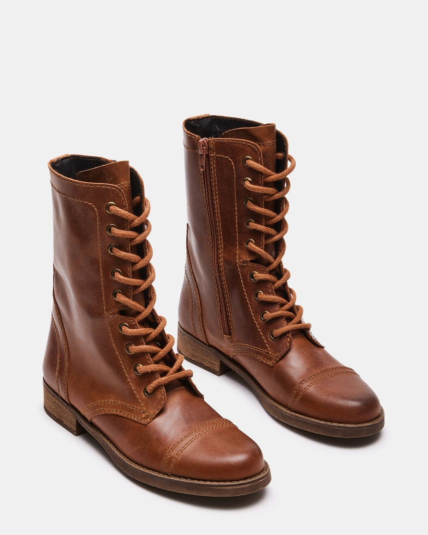 TROOPA3.0 BROWN LEATHER - Women's Shoes - Steve Madden Canada