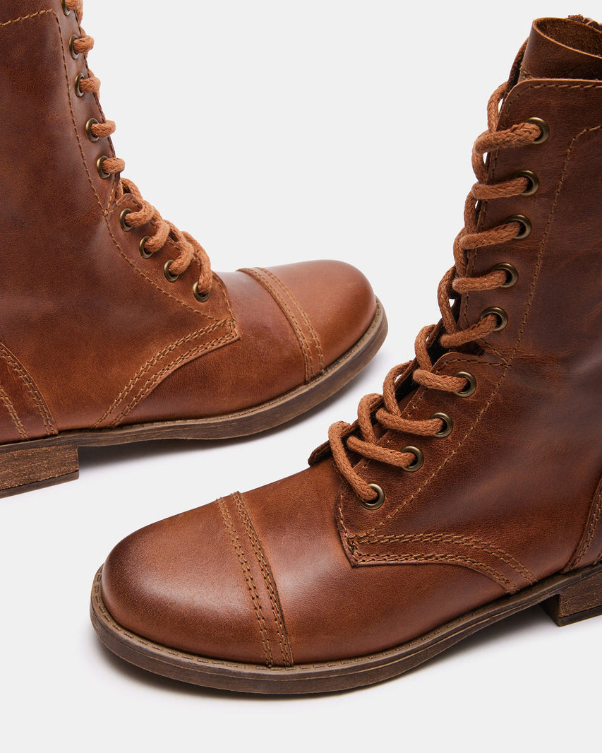 TROOPA3.0 BROWN LEATHER - Women's Shoes - Steve Madden Canada