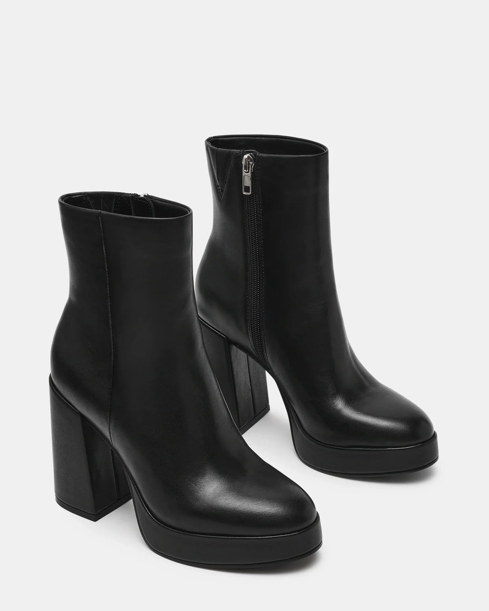 TYRA BLACK LEATHER - Women's Shoes - Steve Madden Canada