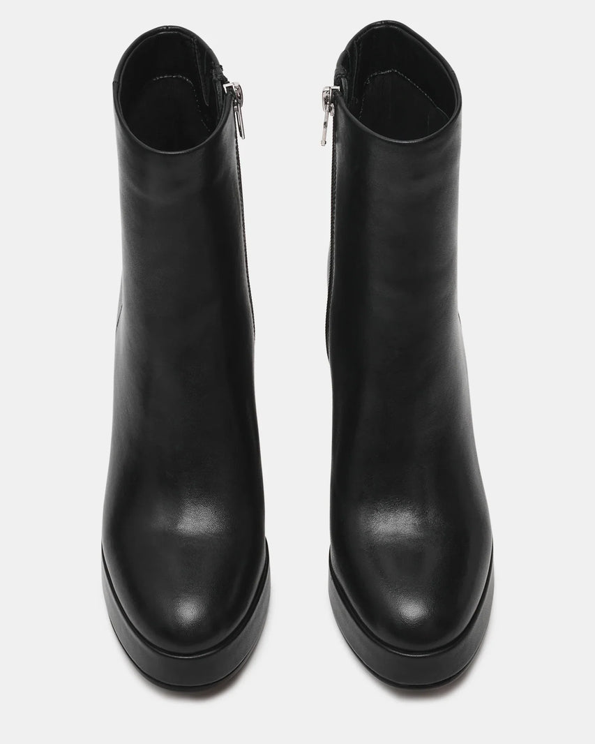 TYRA BLACK LEATHER - Women's Shoes - Steve Madden Canada