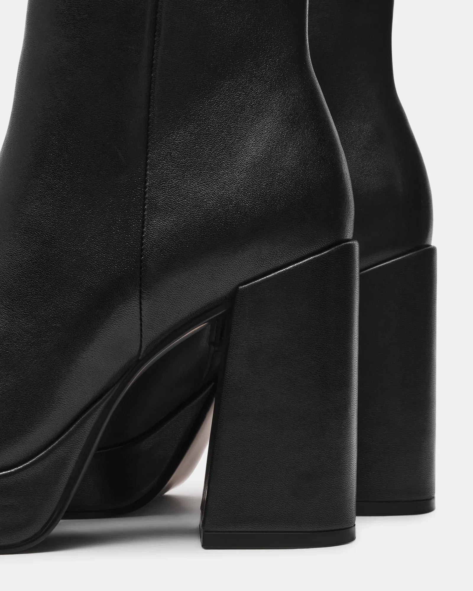 TYRA BLACK LEATHER - Women's Shoes - Steve Madden Canada