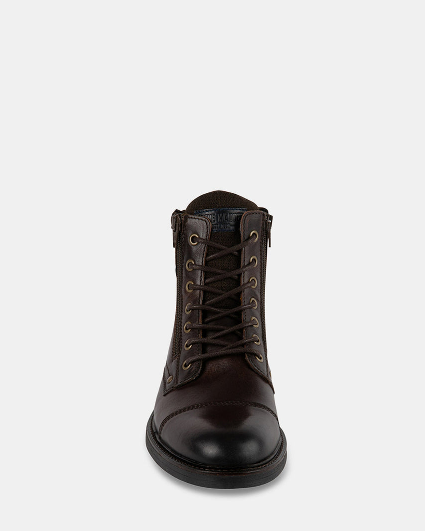 USKO BROWN LEATHER - Men's Shoes - Steve Madden Canada