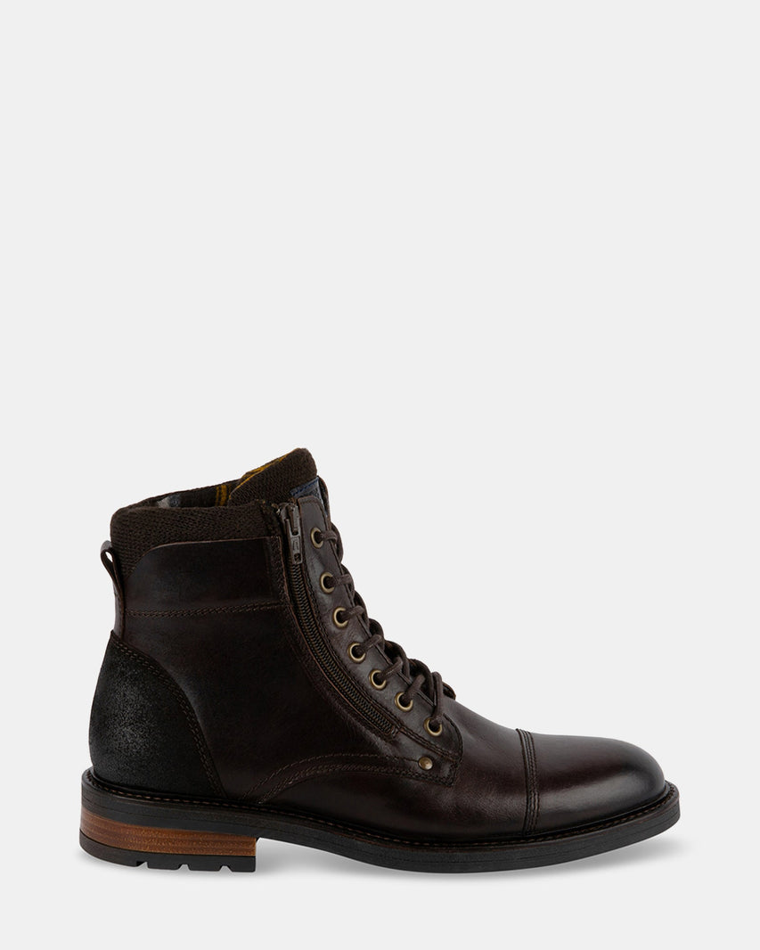 USKO BROWN LEATHER - Men's Shoes - Steve Madden Canada