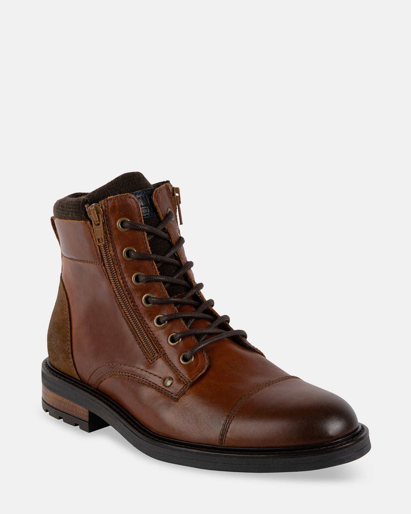 USKO COGNAC LEATHER - Men's Shoes - Steve Madden Canada