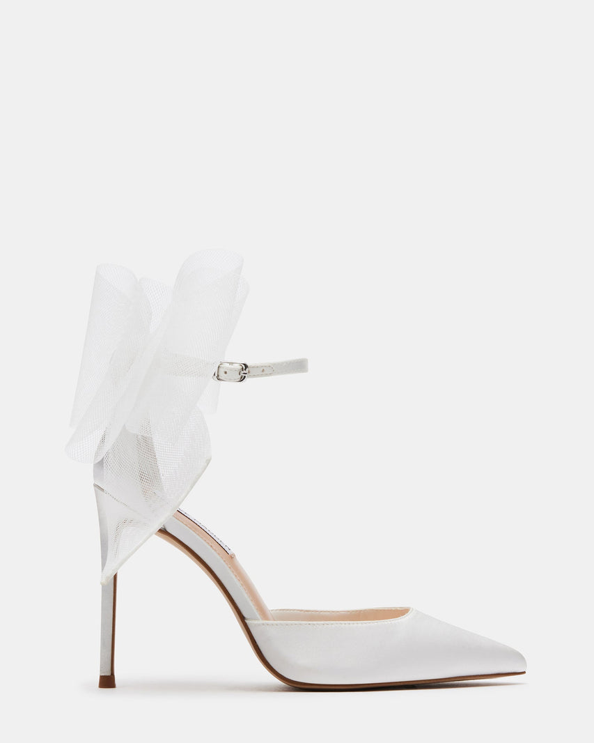 VALENTEEN WHITE FABRIC - Women's Shoes - Steve Madden Canada