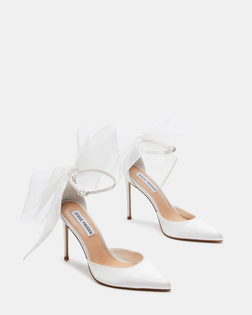 VALENTEEN WHITE FABRIC - Women's Shoes - Steve Madden Canada