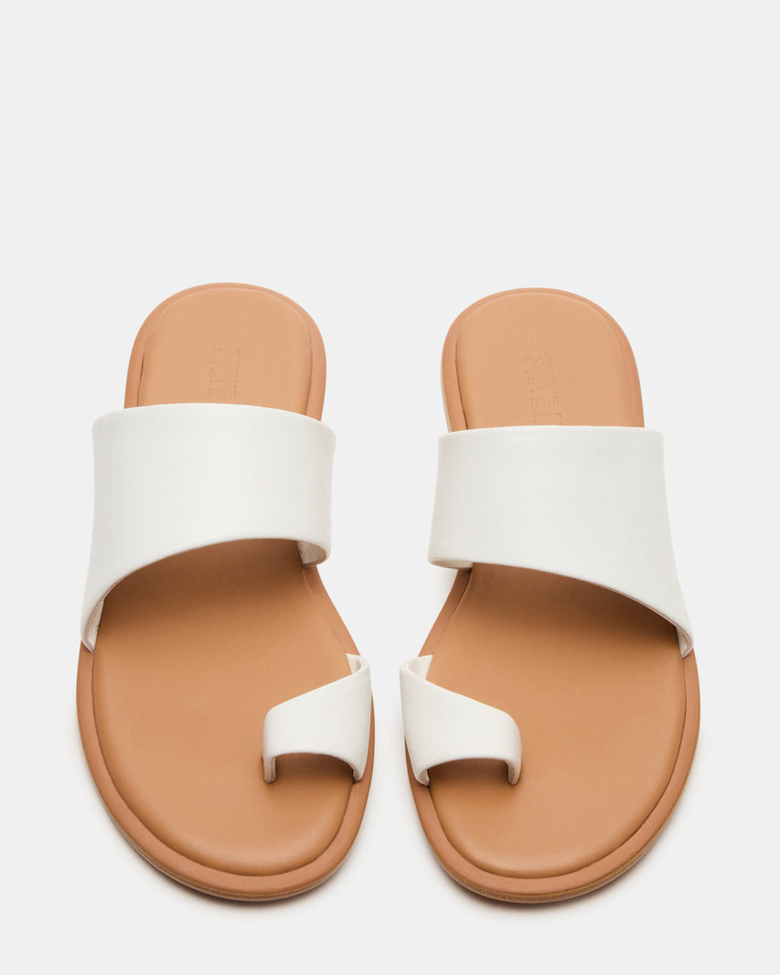 ZANII WHITE LEATHER - Women's Shoes - Steve Madden Canada