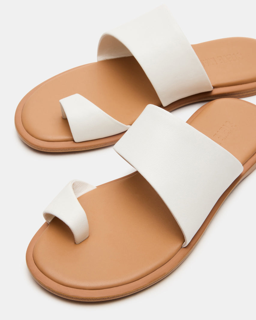 ZANII WHITE LEATHER - Women's Shoes - Steve Madden Canada
