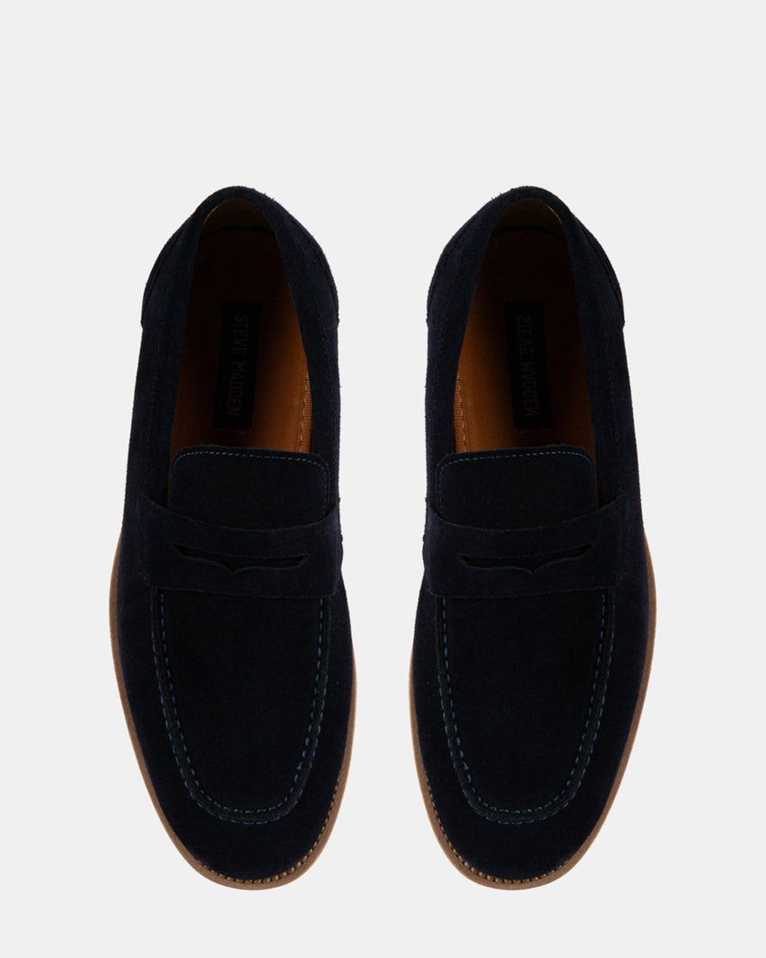 DASENO NAVY SUEDE - Men's Shoes - Steve Madden Canada