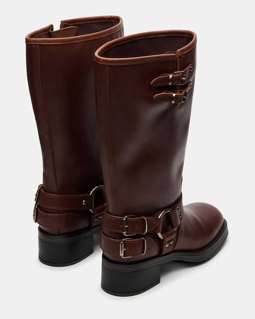 ASTOR-W WIDE CALF BROWN LEATHER - Women's Shoes - Steve Madden Canada