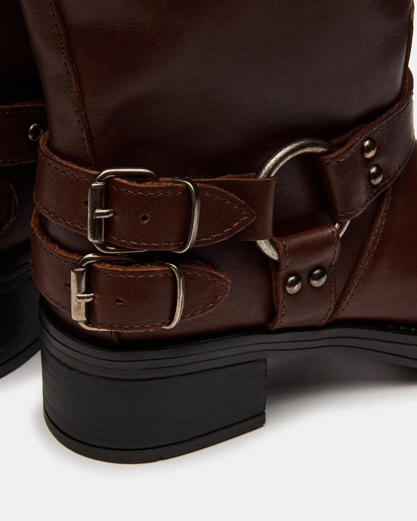 ASTOR-W WIDE CALF BROWN LEATHER - Women's Shoes - Steve Madden Canada