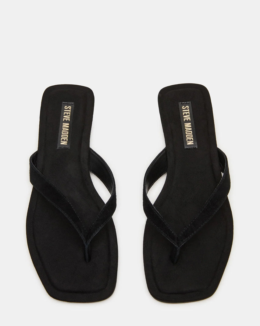 TRELLA BLACK SUEDE - Women's Shoes - Steve Madden Canada