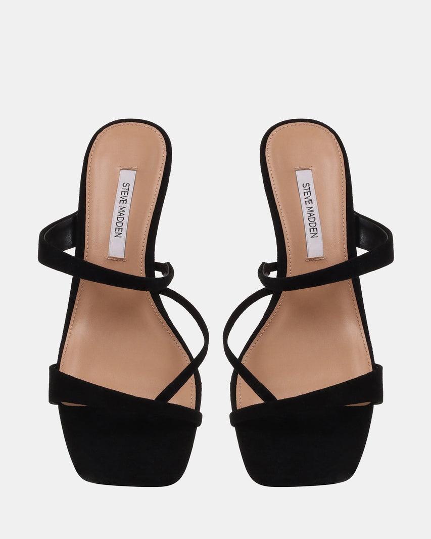 AJAY BLACK SUEDE - Women's Shoes - Steve Madden Canada