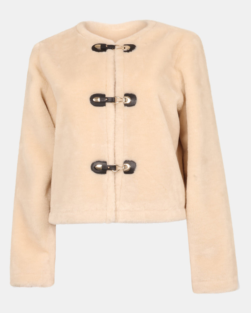 ANNEMARIE JACKET NATURAL - Clothing - Steve Madden Canada