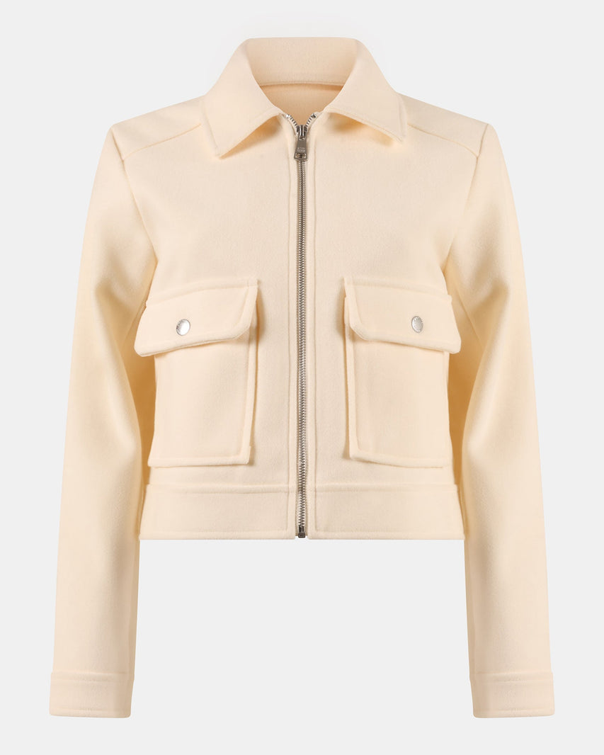 ANTHONY JACKET WHITE - Clothing - Steve Madden Canada