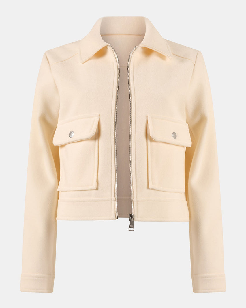 ANTHONY JACKET WHITE - Clothing - Steve Madden Canada