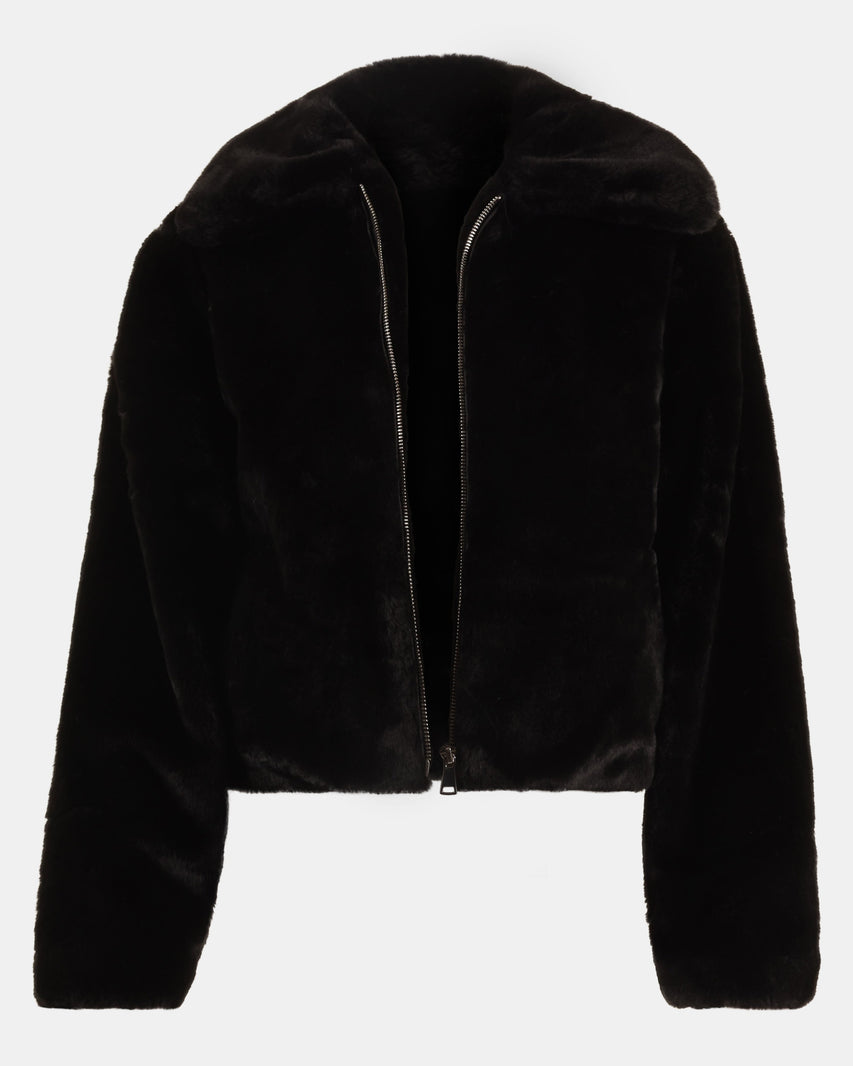 BROOK JACKET BLACK - Clothing - Steve Madden Canada
