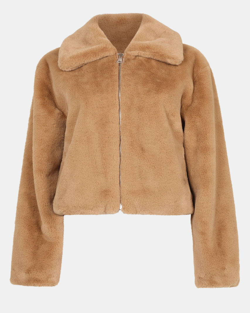 BROOK JACKET CAMEL - Clothing - Steve Madden Canada