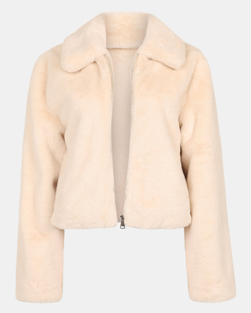 BROOK JACKET NATURAL - Clothing - Steve Madden Canada
