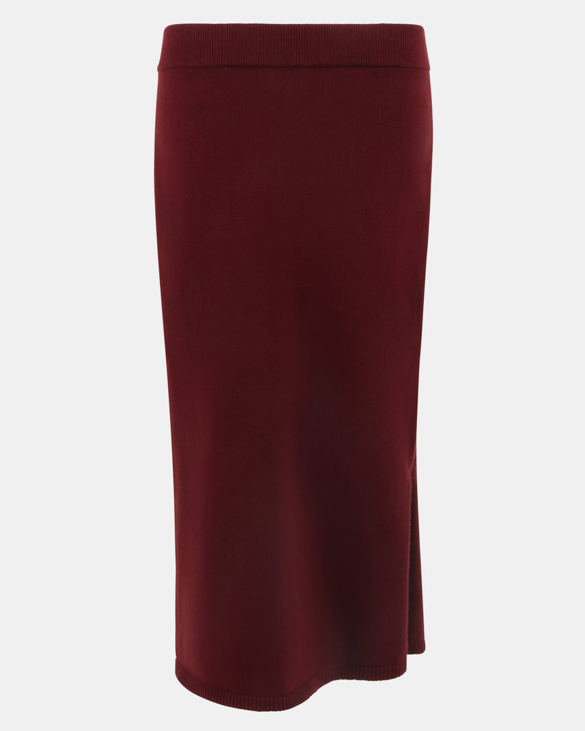 FRANCE SKIRT WINE - Clothing - Steve Madden Canada