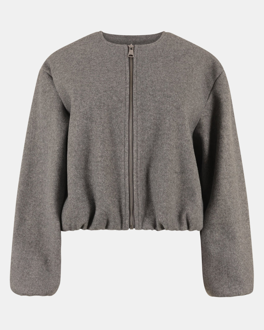 LISA BOMBER GREY - Clothing - Steve Madden Canada
