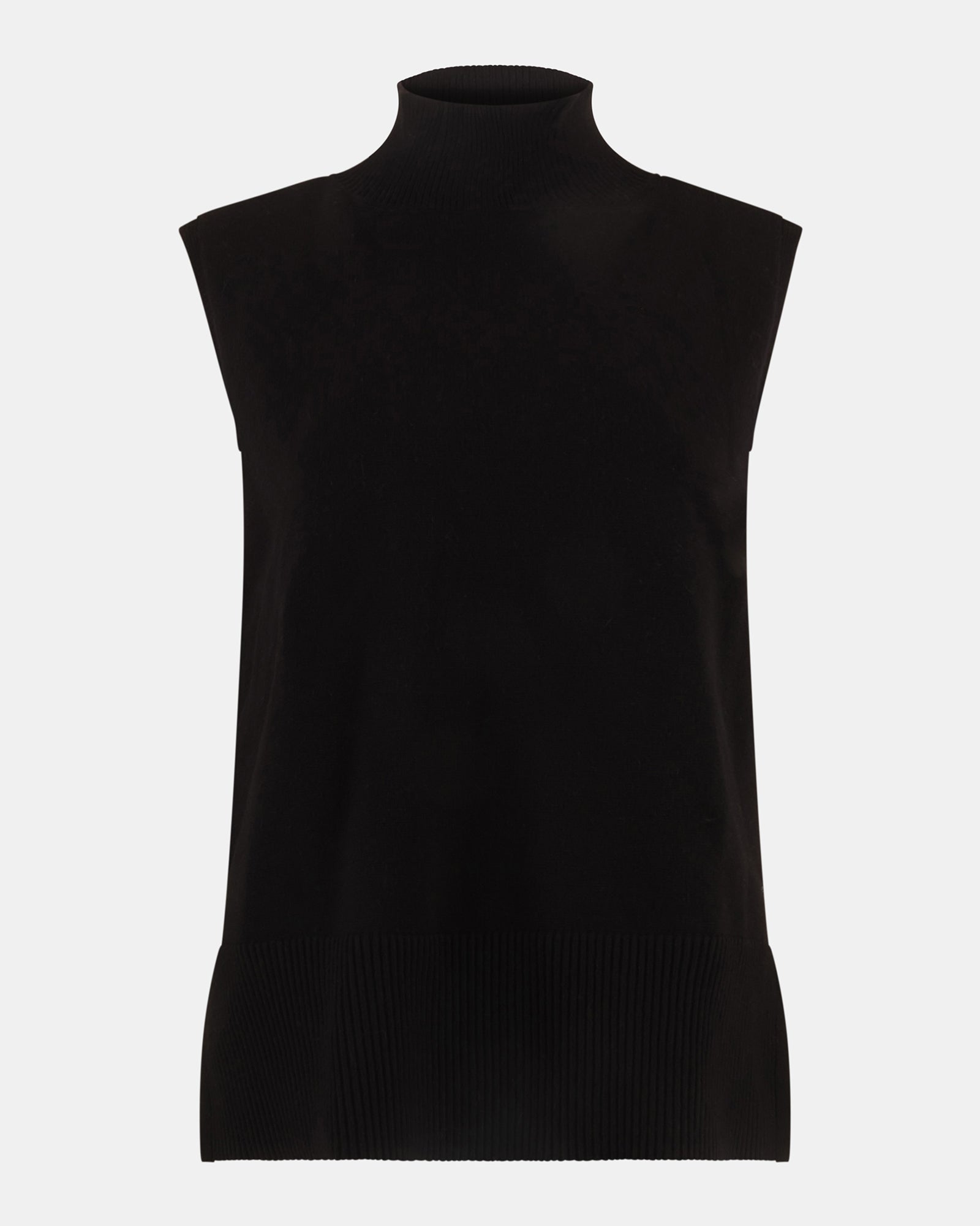 NATHALIE MOCK NECK TOP BLACK - Clothing - Steve Madden Canada