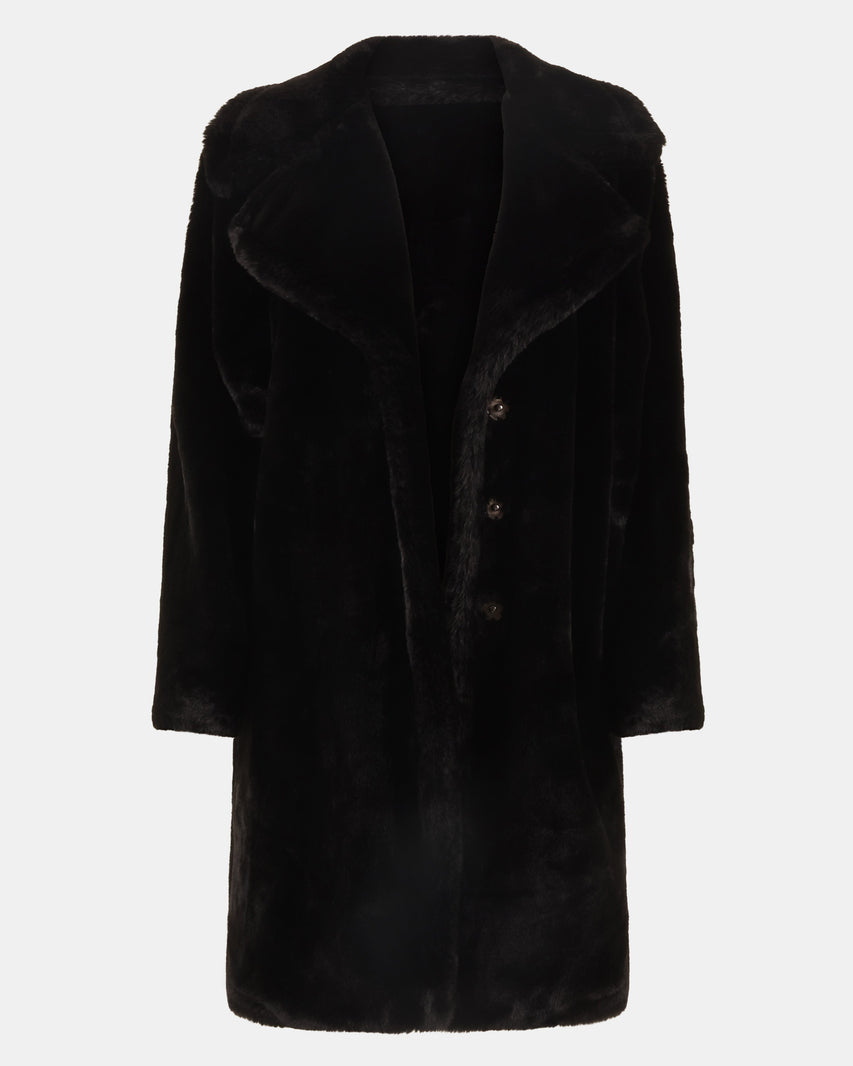 RICHY COAT BLACK - Clothing - Steve Madden Canada