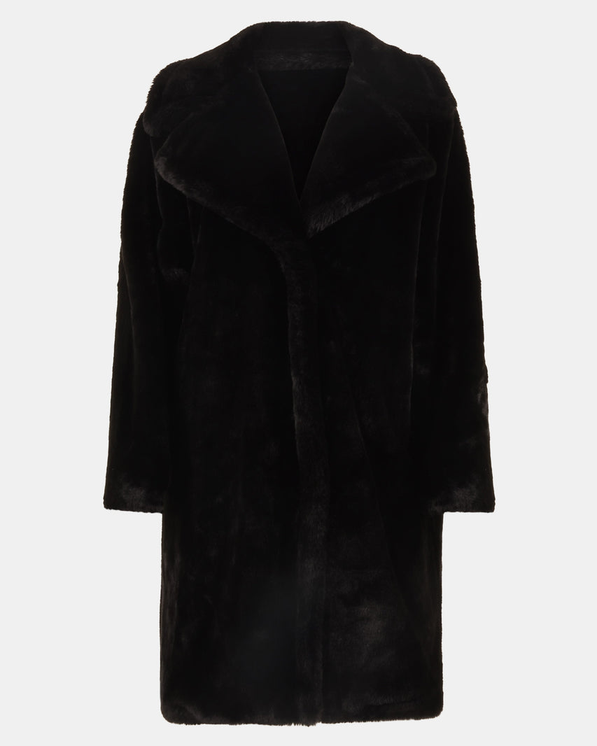 RICHY COAT BLACK - Clothing - Steve Madden Canada