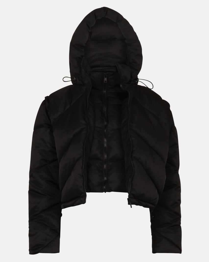 SARA COAT BLACK - Clothing - Steve Madden Canada