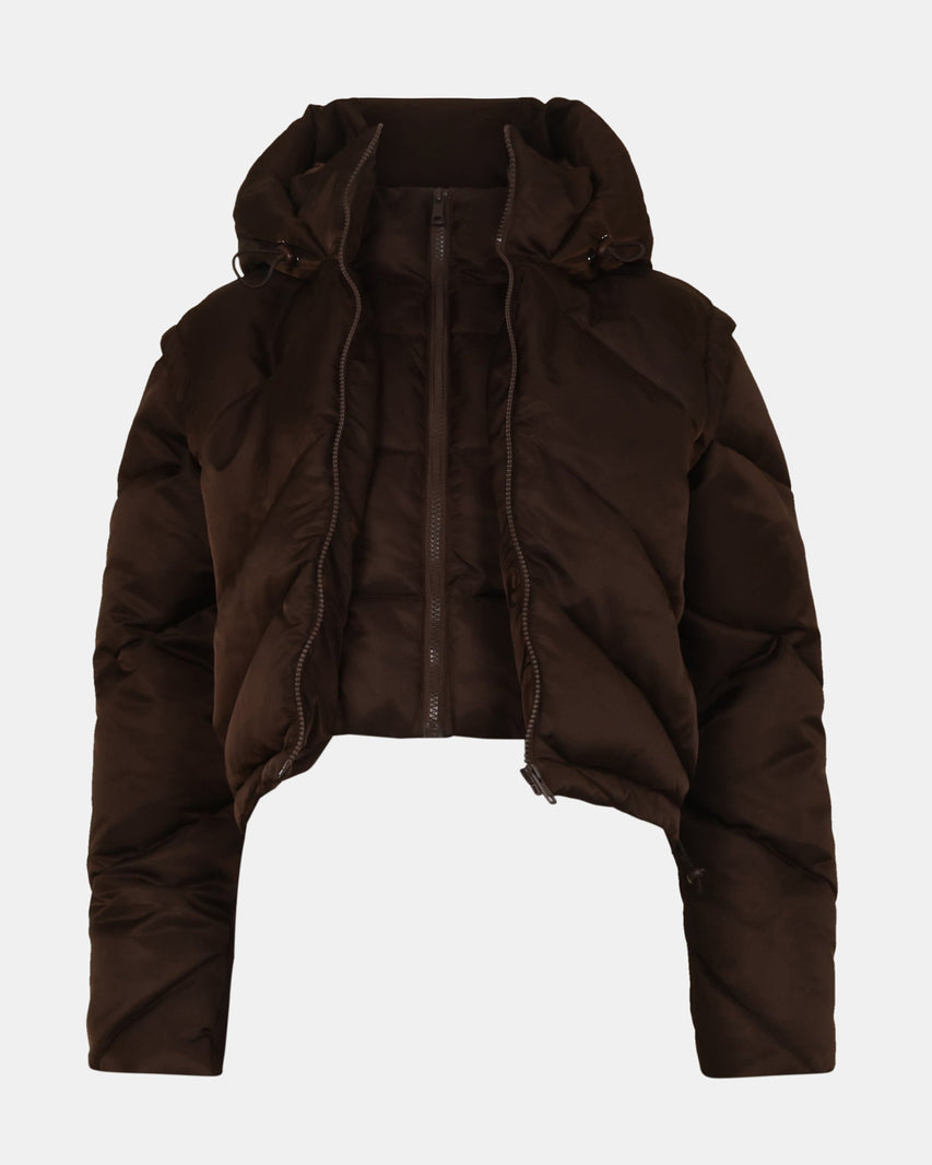SARA COAT BROWN - Clothing - Steve Madden Canada