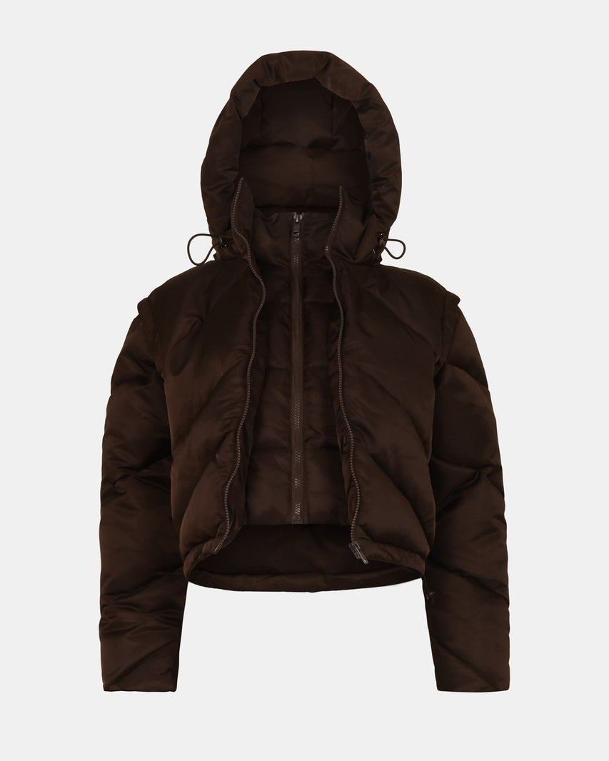 SARA COAT BROWN - Clothing - Steve Madden Canada